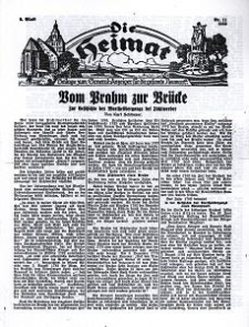 Die Heimat : Beilage zum General-Anzeiger f&uuml;r die gesamte Neumark, 1933, nr 11