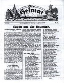 Die Heimat : Beilage zum General-Anzeiger f&uuml;r die gesamte Neumark, 1926, nr 3