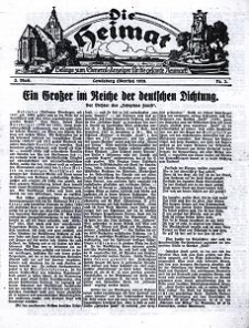 Die Heimat : Beilage zum General-Anzeiger f&uuml;r die gesamte Neumark, 1928, nr 3