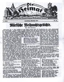 Die Heimat : Beilage zum General-Anzeiger f&uuml;r die gesamte Neumark, 1929, nr 14