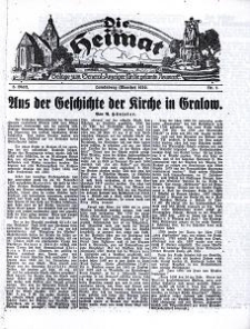 Die Heimat : Beilage zum General-Anzeiger f&uuml;r die gesamte Neumark, 1929, nr 7