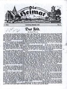Die Heimat : Beilage zum General-Anzeiger f&uuml;r die gesamte Neumark, 1930, nr 8