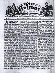 Die Heimat : Beilage zum General-Anzeiger f&uuml;r die gesamte Neumark, 1922, nr 23