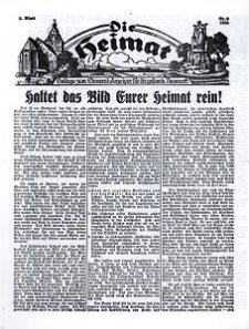 Die Heimat : Beilage zum General-Anzeiger f&uuml;r die gesamte Neumark, 1934, nr 6(1)