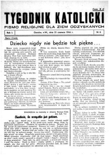 Tygodnik Katolicki 1946, nr 6