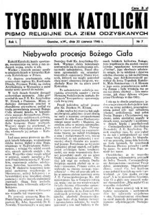Tygodnik Katolicki 1946, nr 7