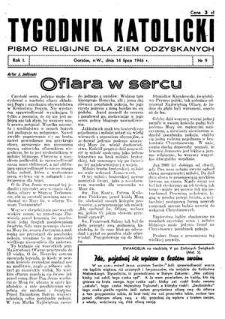 Tygodnik Katolicki 1946, nr 9