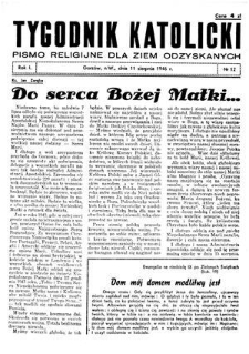 Tygodnik Katolicki 1946, nr 12