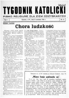 Tygodnik Katolicki 1946, nr 16