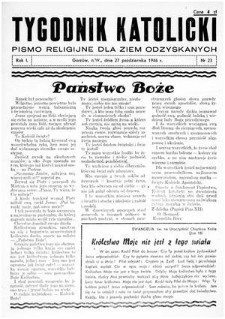 Tygodnik Katolicki 1946, nr 23
