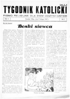 Tygodnik Katolicki 1947, nr 5