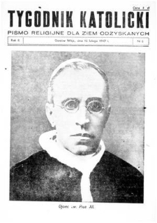 Tygodnik Katolicki 1947, nr 6