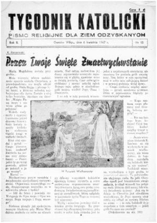 Tygodnik Katolicki 1947, nr 13