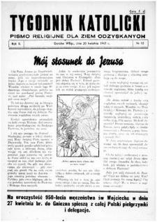 Tygodnik Katolicki 1947, nr 15