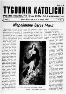 Tygodnik Katolicki 1947, nr 31