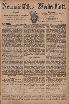 Neum&auml;rksches Wochenblatt : Zeitschrift f&uuml;r Politik, Tages-Ereignisse und Unterhaltung, 1875, Jg. 56, Nr. 26