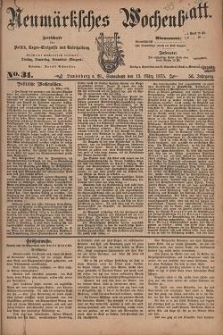 Neum&auml;rksches Wochenblatt : Zeitschrift f&uuml;r Politik, Tages-Ereignisse und Unterhaltung, 1875, Jg. 56, Nr. 31