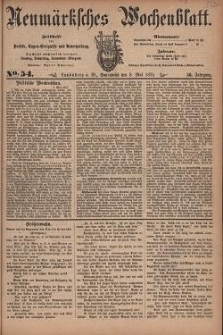 Neum&auml;rksches Wochenblatt : Zeitschrift f&uuml;r Politik, Tages-Ereignisse und Unterhaltung, 1875, Jg. 56, Nr. 54