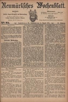 Neum&auml;rksches Wochenblatt : Zeitschrift f&uuml;r Politik, Tages-Ereignisse und Unterhaltung, 1875, Jg. 56, Nr. 95