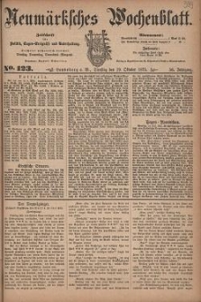 Neum&auml;rksches Wochenblatt : Zeitschrift f&uuml;r Politik, Tages-Ereignisse und Unterhaltung, 1875, Jg. 56, Nr. 123