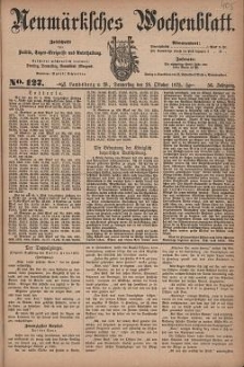 Neum&auml;rksches Wochenblatt : Zeitschrift f&uuml;r Politik, Tages-Ereignisse und Unterhaltung, 1875, Jg. 56, Nr. 127