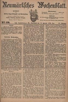 Neum&auml;rksches Wochenblatt : Zeitschrift f&uuml;r Politik, Tages-Ereignisse und Unterhaltung, 1876, Jg. 57, Nr. 19