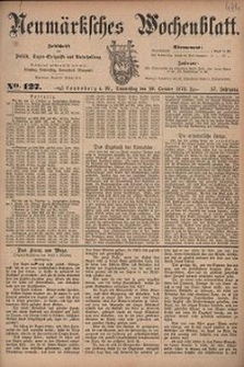 Neum&auml;rksches Wochenblatt : Zeitschrift f&uuml;r Politik, Tages-Ereignisse und Unterhaltung, 1876, Jg. 57, Nr. 127