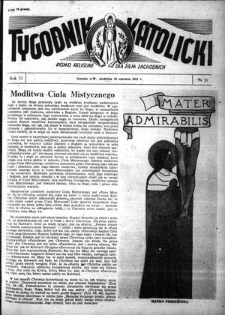 Tygodnik Katolicki 1951, nr 20