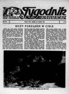 Tygodnik Katolicki 1952, nr 39