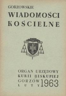 Gorzowskie Wiadomości Kościelne, 1963, R.7, nr 2