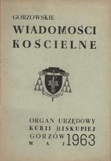 Gorzowskie Wiadomości Kościelne, 1963, R.7, nr 5