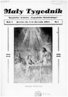 Mały Tygodnik, 1947, R.2, nr 1