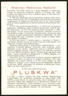 [Program] Włodzimierz Majakowski "Pluskwa"