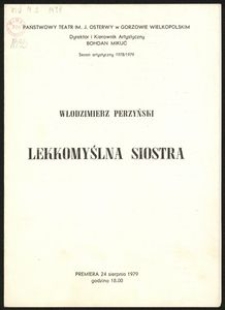 Perzyński Włodzimierz "Lekkomyślna siostra"