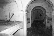 Wnętrze grobowca rodu von Brand w Dankowie